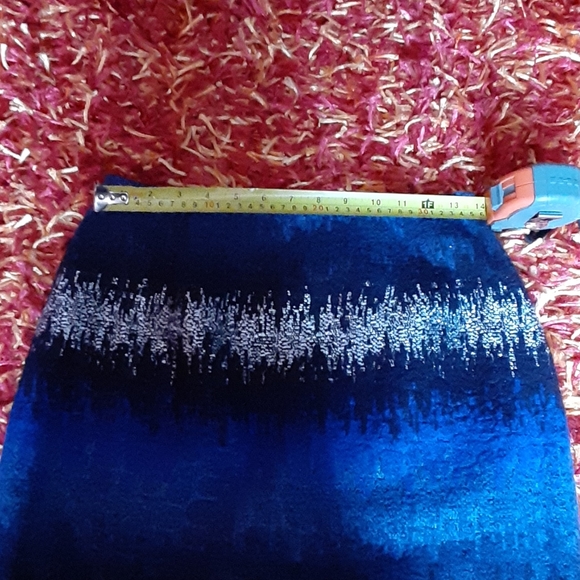 Hilton Hollis Blue Ombre Wool Blend Skirt - Picture 5 of 6